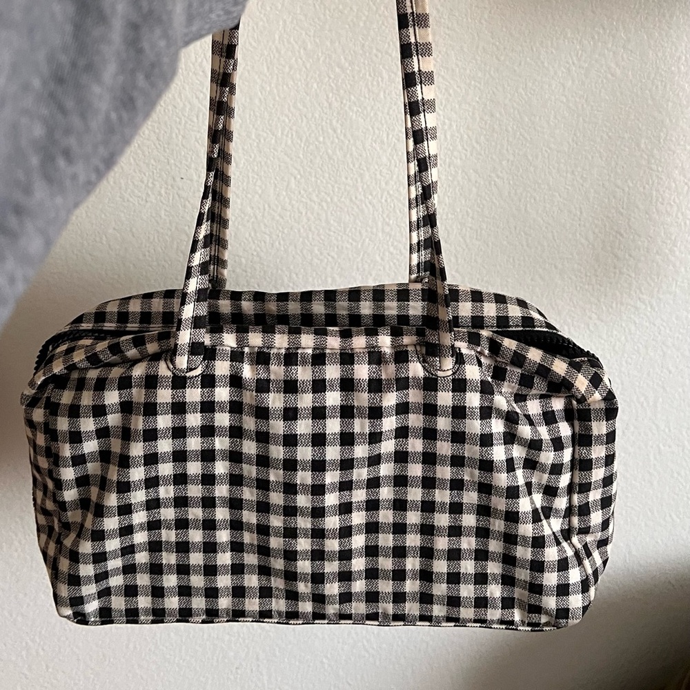 Baggu Gingham Nylon Bowler Bag